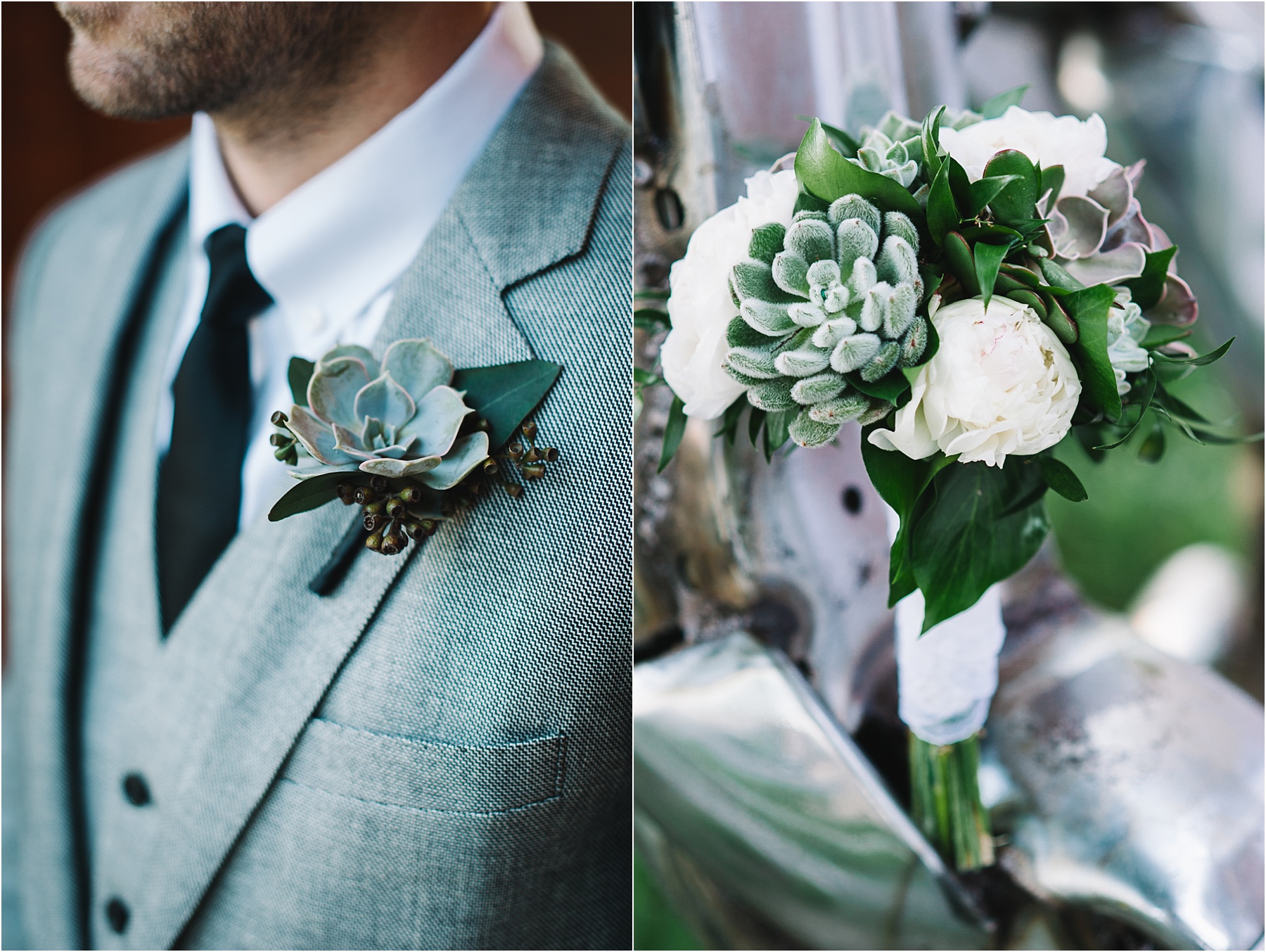 Boutonniere and bouquet for wedding