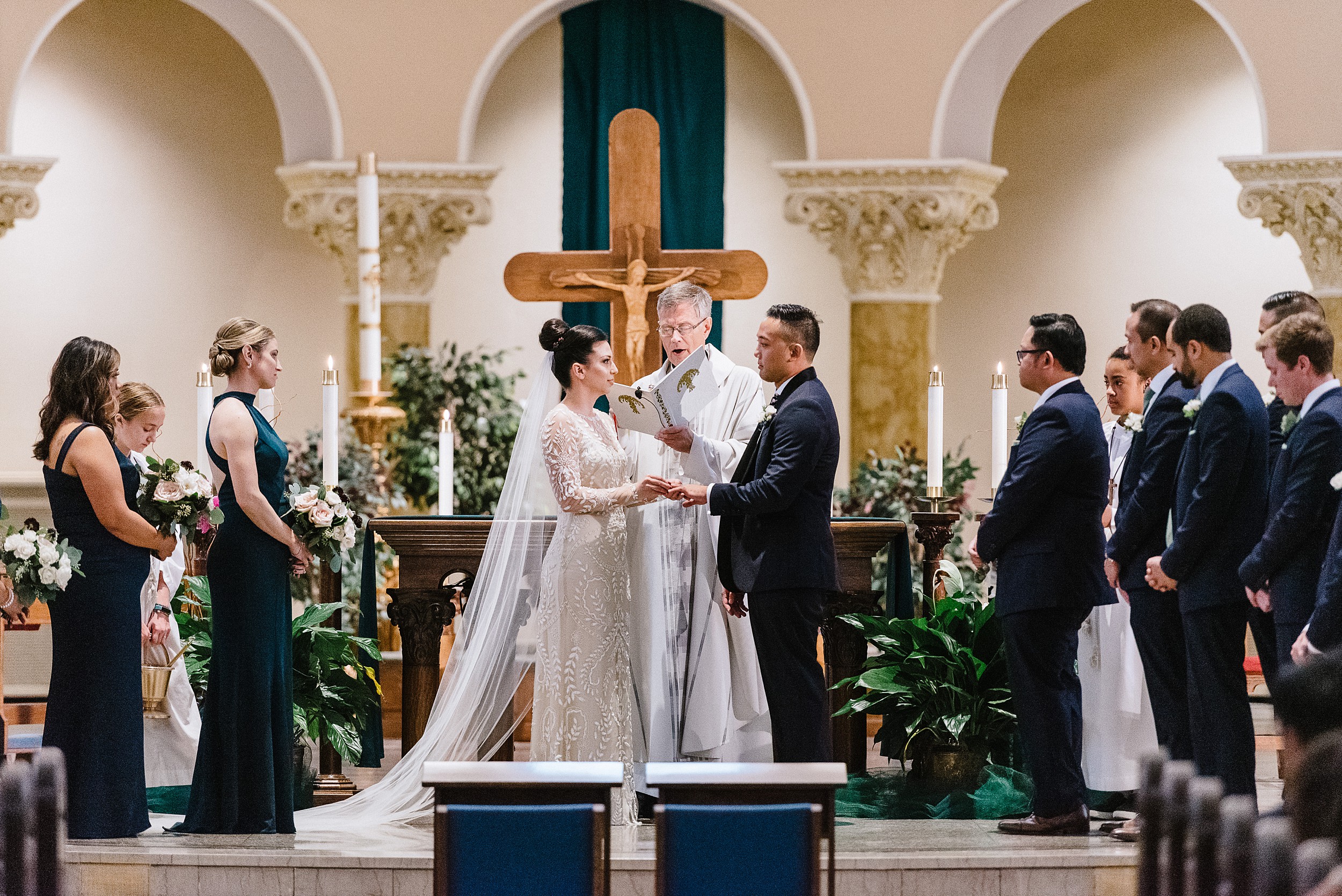 wedding ceremony in church