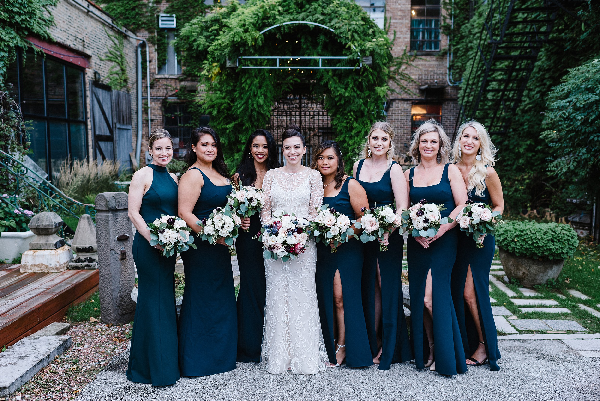 bridesmaids at salvage one