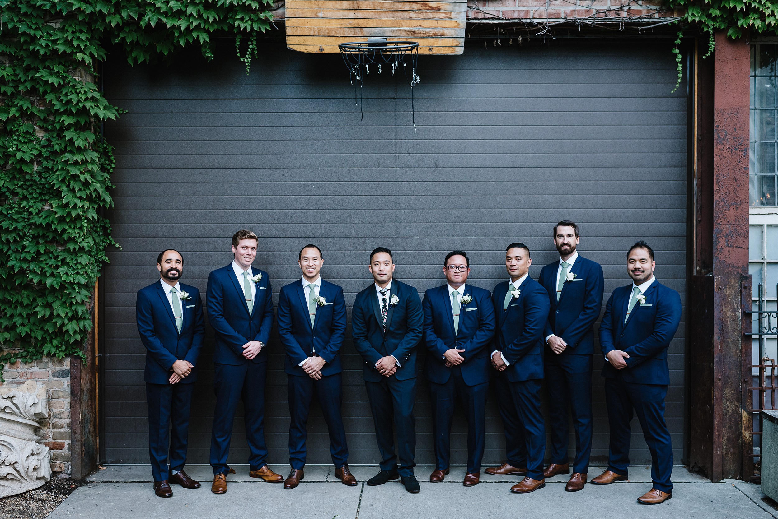 groomsmen alley shot