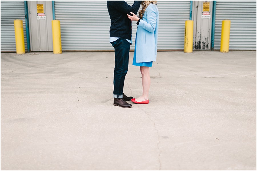 Engagement photography in Fulton Market Chicago.