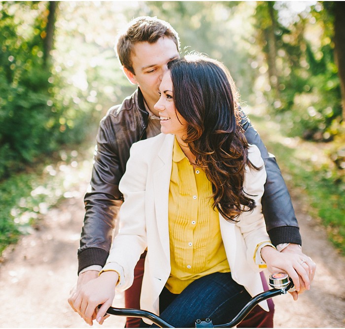 Kelly & Will | A Bike Ride + Picnic Engagement