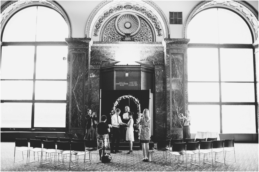 Civil ceremony at Chicago Cultural Center.
