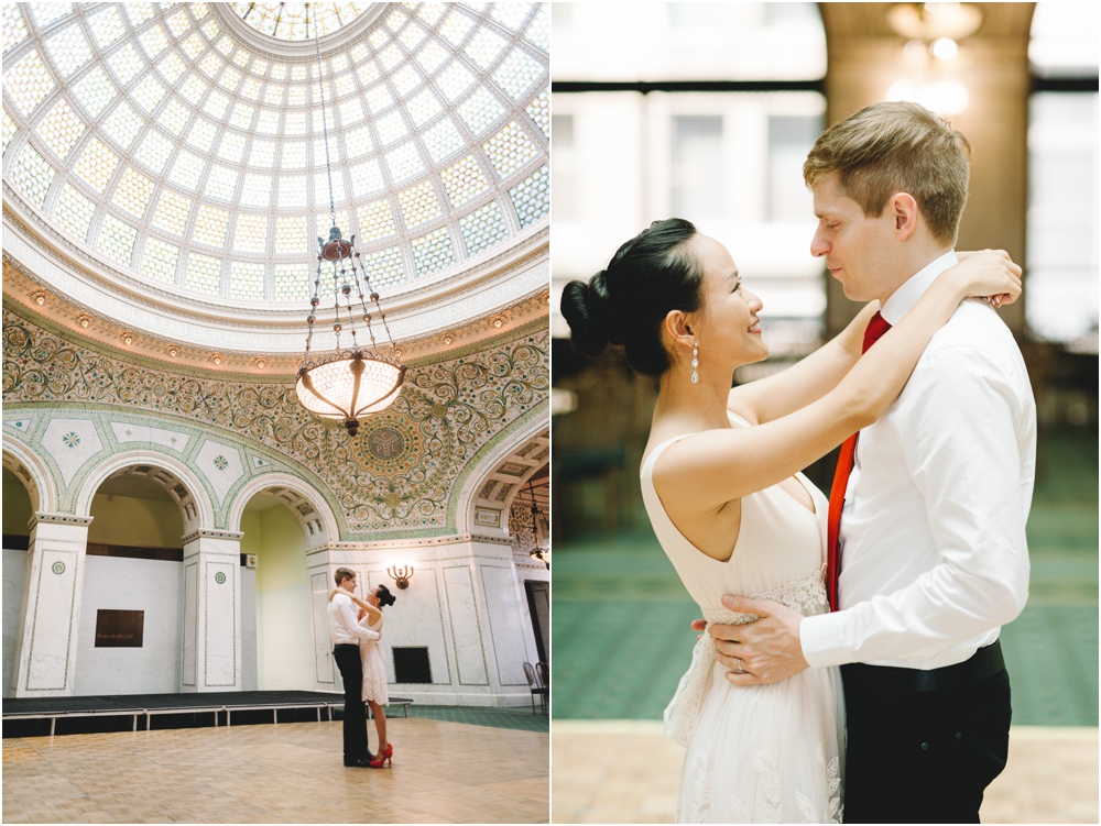Civil ceremony at Chicago Cultural Center.