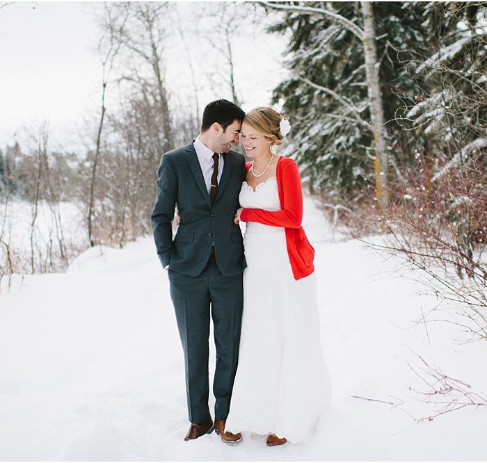 Elly & Aaron | A Calgary Winter DIY Wedding