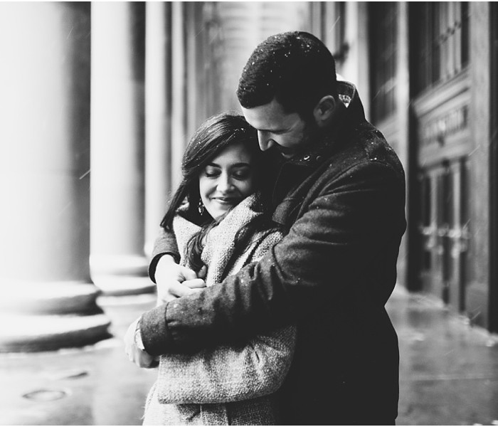 Julie & Chris | Snowy Chicago Engagement Session