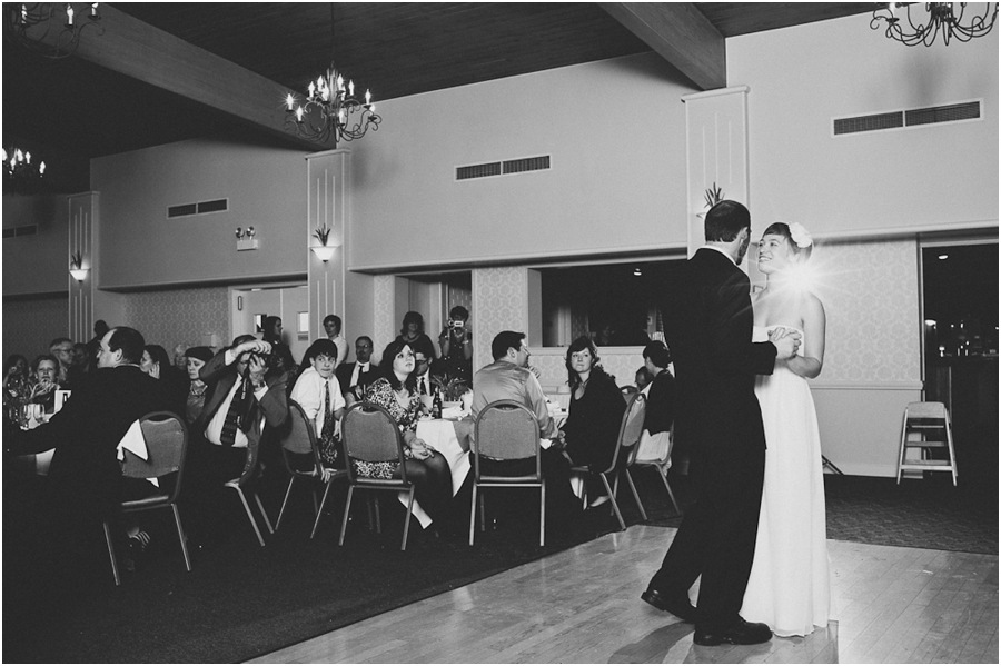 First dance lighting at wedding reception.